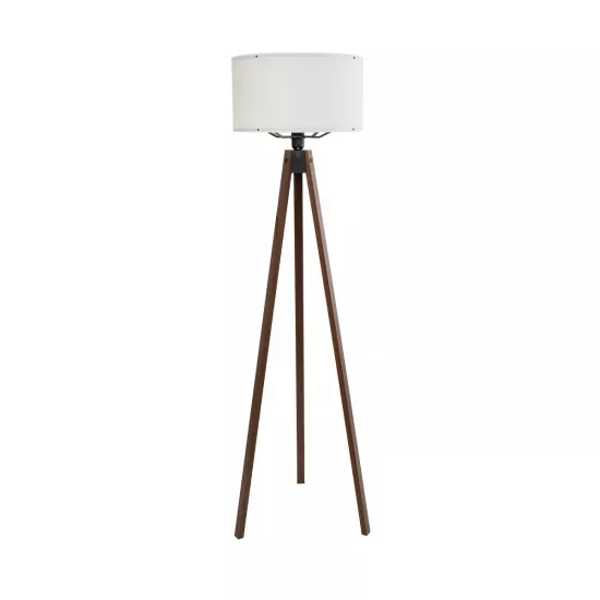 SAGA 204-0031 Μοντέρνο Επιδαπέδιο Φωτιστικό με Ντουί 1 x E27 AC 220-240V IP20 - Καφέ & Μπεζ - Μ38 x Π38 x Υ140cm