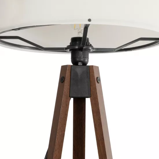 SAGA 204-0031 Μοντέρνο Επιδαπέδιο Φωτιστικό με Ντουί 1 x E27 AC 220-240V IP20 - Καφέ & Μπεζ - Μ38 x Π38 x Υ140cm