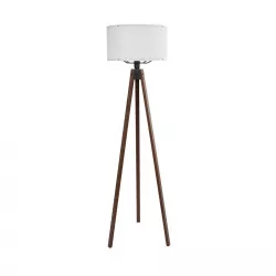 SAGA 204-0032 Μοντέρνο Επιδαπέδιο Φωτιστικό με Ντουί 1 x E27 AC 220-240V IP20 - Καφέ & Λευκό - Μ38 x Π38 x Υ140cm