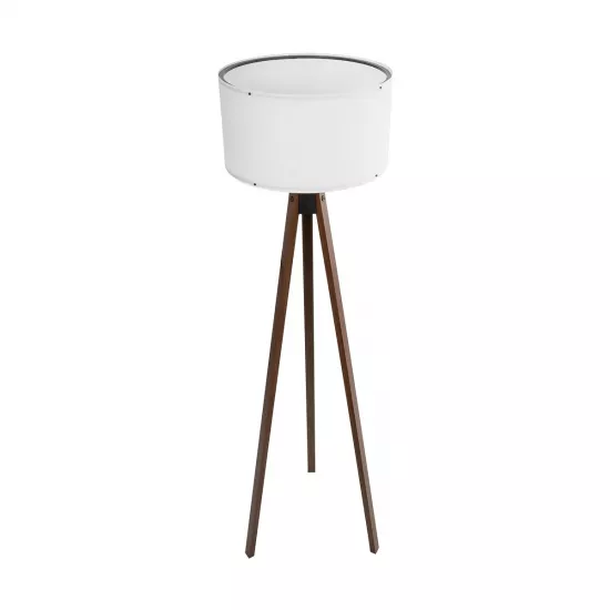 SAGA 204-0032 Μοντέρνο Επιδαπέδιο Φωτιστικό με Ντουί 1 x E27 AC 220-240V IP20 - Καφέ & Λευκό - Μ38 x Π38 x Υ140cm