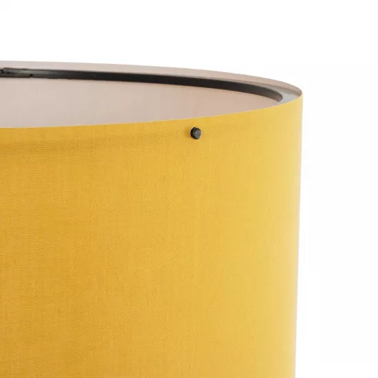 SAGA 204-0033 Μοντέρνο Επιδαπέδιο Φωτιστικό με Ντουί 1 x E27 AC 220-240V IP20 - Καφέ & Κίτρινο - Μ38 x Π38 x Υ140cm