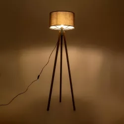 SAGA 204-0034 Μοντέρνο Επιδαπέδιο Φωτιστικό με Ντουί 1 x E27 AC 220-240V IP20 - Καφέ - Μ38 x Π38 x Υ140cm