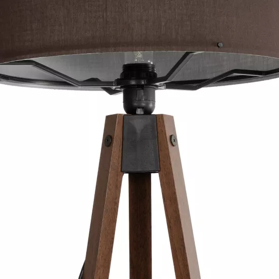 SAGA 204-0034 Μοντέρνο Επιδαπέδιο Φωτιστικό με Ντουί 1 x E27 AC 220-240V IP20 - Καφέ - Μ38 x Π38 x Υ140cm