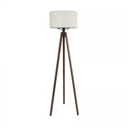 SAGA 204-0035 Μοντέρνο Επιδαπέδιο Φωτιστικό με Ντουί 1 x E27 AC 220-240V IP20 - Καφέ & Λευκό - Μ38 x Π38 x Υ140cm