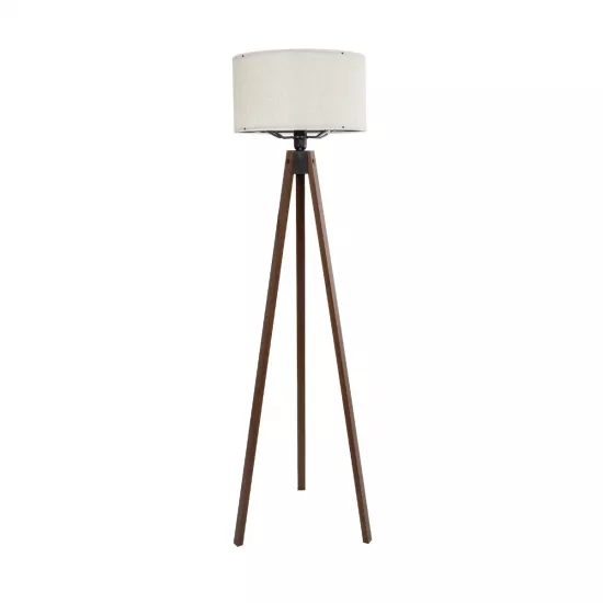 SAGA 204-0035 Μοντέρνο Επιδαπέδιο Φωτιστικό με Ντουί 1 x E27 AC 220-240V IP20 - Καφέ & Λευκό - Μ38 x Π38 x Υ140cm