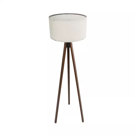 SAGA 204-0035 Μοντέρνο Επιδαπέδιο Φωτιστικό με Ντουί 1 x E27 AC 220-240V IP20 - Καφέ & Λευκό - Μ38 x Π38 x Υ140cm