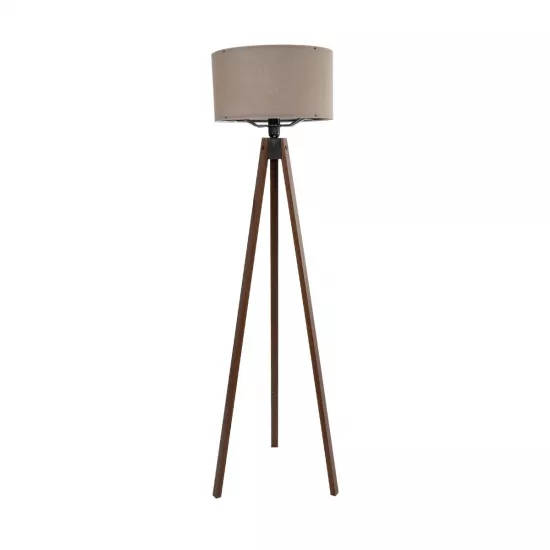 SAGA 204-0036 Μοντέρνο Επιδαπέδιο Φωτιστικό με Ντουί 1 x E27 AC 220-240V IP20 - Καφέ & Γκρι - Μ38 x Π38 x Υ140cm