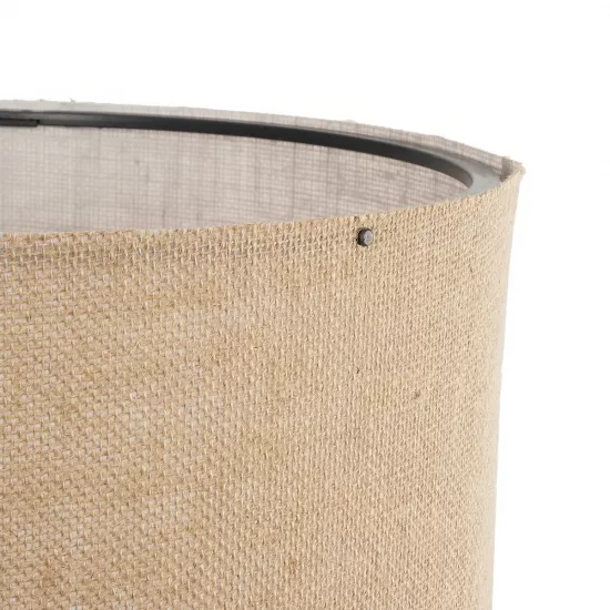 SAGA 204-0037 Μοντέρνο Επιδαπέδιο Φωτιστικό με Ντουί 1 x E27 AC 220-240V IP20 - Καφέ & Mπεζ - Μ38 x Π38 x Υ140cm