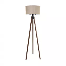 SAGA 204-0039 Μοντέρνο Επιδαπέδιο Φωτιστικό με Ντουί 1 x E27 AC 220-240V IP20 - Καφέ & Μπεζ - Μ38 x Π38 x Υ140cm