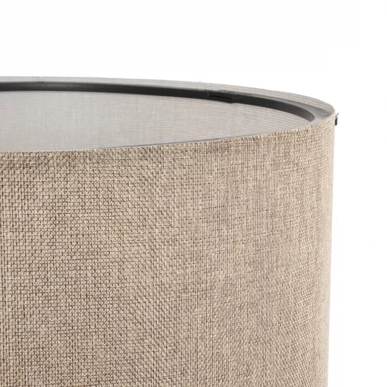 SAGA 204-0039 Μοντέρνο Επιδαπέδιο Φωτιστικό με Ντουί 1 x E27 AC 220-240V IP20 - Καφέ & Μπεζ - Μ38 x Π38 x Υ140cm