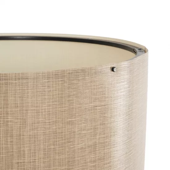 SAGA 204-0040 Μοντέρνο Επιδαπέδιο Φωτιστικό με Ντουί 1 x E27 AC 220-240V IP20 - Καφέ & Μπεζ - Μ38 x Π38 x Υ140cm