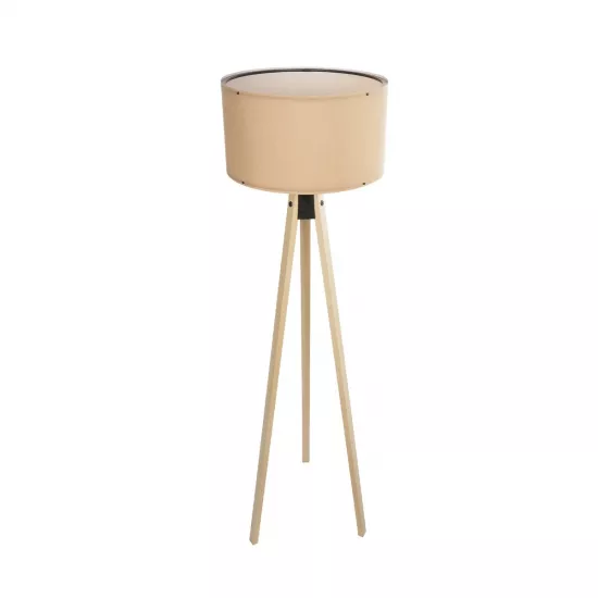 SAGA 204-0043 Μοντέρνο Επιδαπέδιο Φωτιστικό με Ντουί 1 x E27 AC 220-240V IP20 - Μπεζ - Μ38 x Π38 x Υ140cm