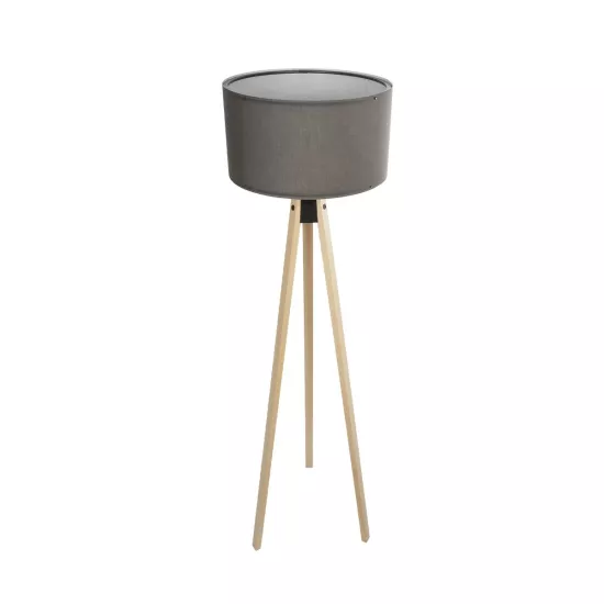 SAGA 204-0044 Μοντέρνο Επιδαπέδιο Φωτιστικό με Ντουί 1 x E27 AC 220-240V IP20 - Μπεζ & Γκρι - Μ38 x Π38 x Υ140cm