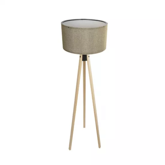 SAGA 204-0047 Μοντέρνο Επιδαπέδιο Φωτιστικό με Ντουί 1 x E27 AC 220-240V IP20 - Μπεζ & Πράσινο - Μ38 x Π38 x Υ140cm