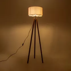 SAGA 204-0049 Μοντέρνο Επιδαπέδιο Φωτιστικό με Ντουί 1 x E27 AC 220-240V IP20 - Καφέ & Ροζ - Μ38 x Π38 x Υ140cm