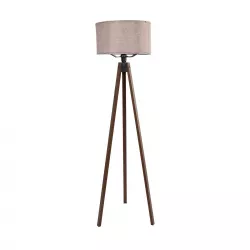 SAGA 204-0049 Μοντέρνο Επιδαπέδιο Φωτιστικό με Ντουί 1 x E27 AC 220-240V IP20 - Καφέ & Ροζ - Μ38 x Π38 x Υ140cm