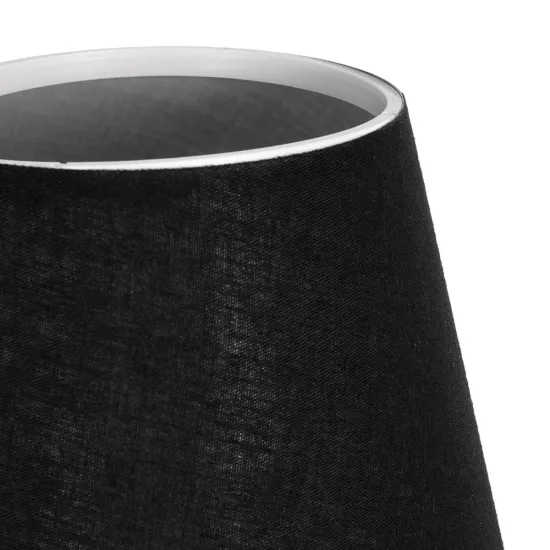 GLOSSY 204-0056 Μοντέρνο Επιτραπέζιο Φωτιστικό Πορτατίφ με Ντουί 1 x E14 AC 220-240V IP20 - Χρυσό & Μαύρο - Μ14 x Π14 x Υ36cm