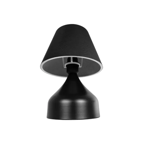 PYRAMID 204-0058 Μοντέρνο Επιτραπέζιο Φωτιστικό Πορτατίφ με Ντουί 1 x E27 AC 220-240V IP20 - Μαύρο - Μ22 x Π22 x Υ30cm