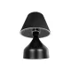 PYRAMID 204-0058 Μοντέρνο Επιτραπέζιο Φωτιστικό Πορτατίφ με Ντουί 1 x E27 AC 220-240V IP20 - Μαύρο - Μ22 x Π22 x Υ30cm