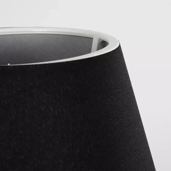 PYRAMID 204-0058 Μοντέρνο Επιτραπέζιο Φωτιστικό Πορτατίφ με Ντουί 1 x E27 AC 220-240V IP20 - Μαύρο - Μ22 x Π22 x Υ30cm