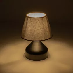 MICKEY 204-0059 Μοντέρνο Επιτραπέζιο Φωτιστικό Πορτατίφ με Ντουί 1 x E27 AC 220-240V IP20 - Μαύρο - Μ22 x Π22 x Υ30cm