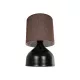 RUBIK 204-0060 Μοντέρνο Επιτραπέζιο Φωτιστικό Πορτατίφ με Ντουί 1 x E27 AC 220-240V IP20 - Μαύρο & Καφέ - Μ18 x Π18 x Υ30cm