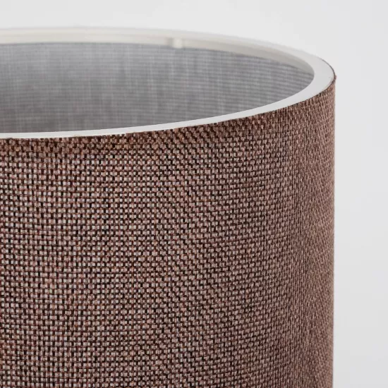 RUBIK 204-0060 Μοντέρνο Επιτραπέζιο Φωτιστικό Πορτατίφ με Ντουί 1 x E27 AC 220-240V IP20 - Μαύρο & Καφέ - Μ18 x Π18 x Υ30cm