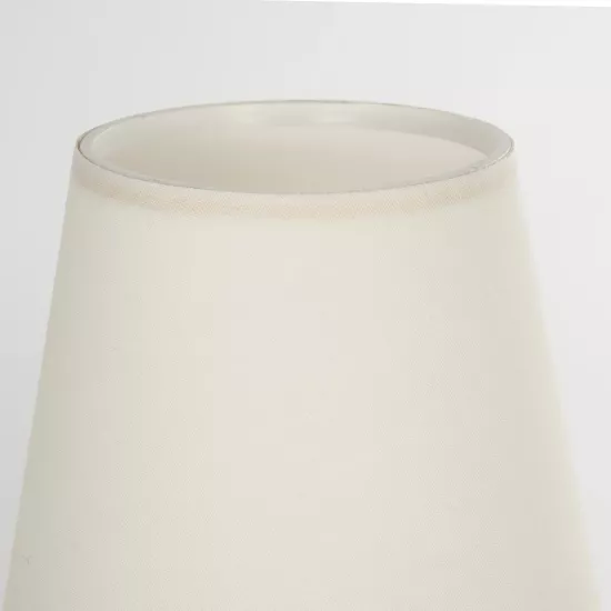 SWEET 204-0061 Μοντέρνο Επιτραπέζιο Φωτιστικό Πορτατίφ με Ντουί 1 x E27 AC 220-240V IP20 - Χρυσό & Μπεζ - Μ14 x Π14 x Υ25cm