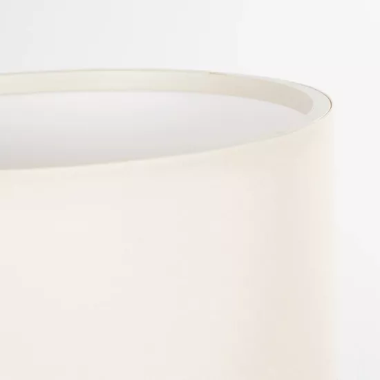 MINNIE 204-0062 Μοντέρνο Επιτραπέζιο Φωτιστικό Πορτατίφ με Ντουί 1 x E14 AC 220-240V IP20 - Μαύρο & Μπεζ - Μ15 x Π15 x Υ21cm