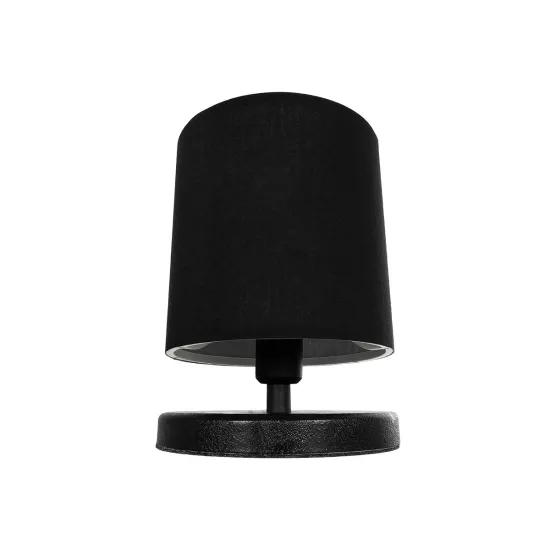 MINNIE 204-0063 Μοντέρνο Επιτραπέζιο Φωτιστικό Πορτατίφ με Ντουί 1 x E14 AC 220-240V IP20 - Μαύρο - Μ15 x Π15 x Υ21cm