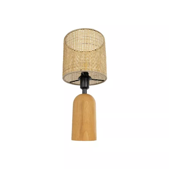 HARD 204-0065 Boho Επιτραπέζιο Φωτιστικό Πορτατίφ με Ντουί 1 x E14 AC 220-240V IP20 - Καφέ & Μπεζ - Μ15 x Π15 x Υ35cm