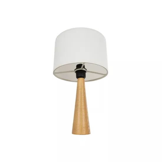 COBRA 204-0066 Μοντέρνο Επιτραπέζιο Φωτιστικό Πορτατίφ με Ντουί 1 x E27 AC 220-240V IP20 - Μπεζ & Λευκό - Μ24 x Π24 x Υ39cm