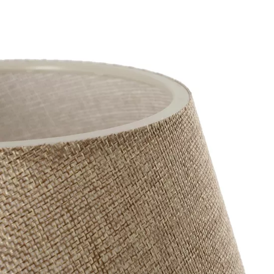 CAP 204-0067 Μοντέρνο Επιτραπέζιο Φωτιστικό Πορτατίφ με Ντουί 1 x E27 AC 220-240V IP20 - Καφέ & Μπεζ - Μ22 x Π22 x Υ33cm