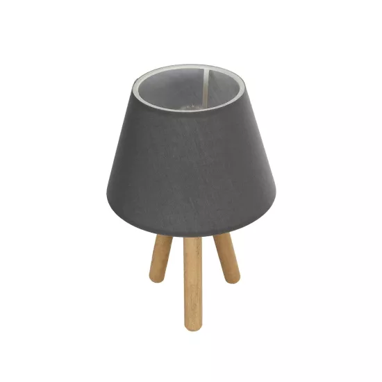 CAP 204-0068 Μοντέρνο Επιτραπέζιο Φωτιστικό Πορτατίφ με Ντουί 1 x E27 AC 220-240V IP20 - Καφέ & Μαύρο - Μ22 x Π22 x Υ33cm