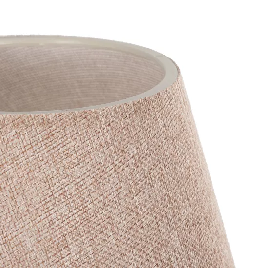 CAP 204-0070 Μοντέρνο Επιτραπέζιο Φωτιστικό Πορτατίφ με Ντουί 1 x E27 AC 220-240V IP20 - Καφέ & Ροζ - Μ22 x Π22 x Υ33cm