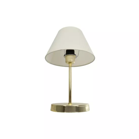 GLOSSY 204-0071 Μοντέρνο Επιτραπέζιο Φωτιστικό Πορτατίφ με Ντουί 1 x E27 AC 220-240V IP20 - Χρυσό & Λευκό - Μ22 x Π22 x Υ34cm