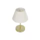 GLOSSY 204-0071 Μοντέρνο Επιτραπέζιο Φωτιστικό Πορτατίφ με Ντουί 1 x E27 AC 220-240V IP20 - Χρυσό & Λευκό - Μ22 x Π22 x Υ34cm