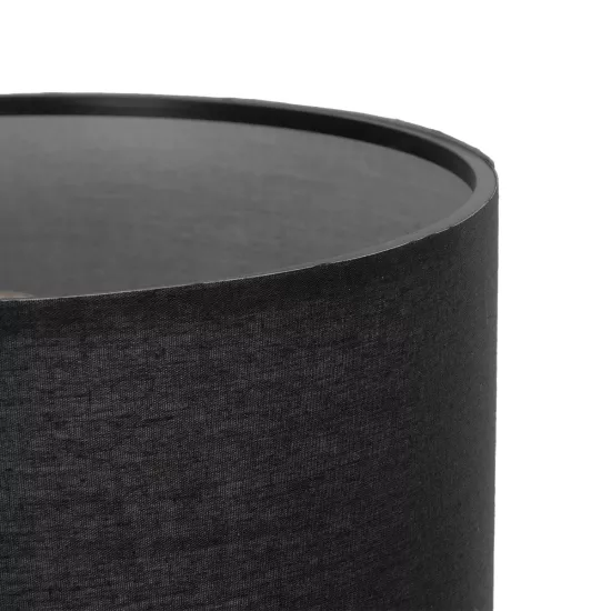 STRING 204-0072 Μοντέρνο Επιτραπέζιο Φωτιστικό Πορτατίφ με Ντουί 1 x E27 AC 220-240V IP20 - Μαύρο & Μπεζ - Μ24 x Π24 x Υ37cm