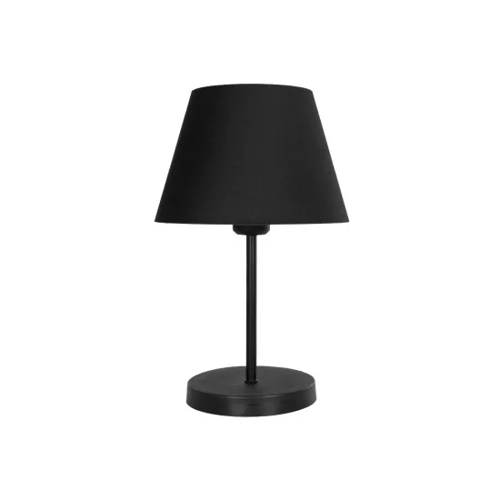 LARA 204-0074 Μοντέρνο Επιτραπέζιο Φωτιστικό Πορτατίφ με Ντουί 1 x E27 AC 220-240V IP20 - Μαύρο - Μ22 x Π22 x Υ35cm