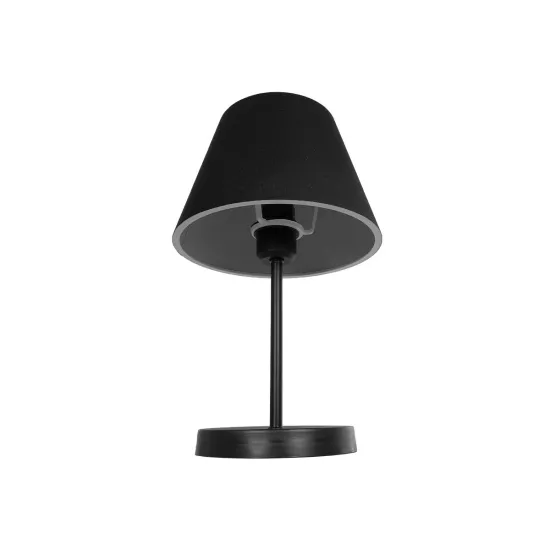 LARA 204-0074 Μοντέρνο Επιτραπέζιο Φωτιστικό Πορτατίφ με Ντουί 1 x E27 AC 220-240V IP20 - Μαύρο - Μ22 x Π22 x Υ35cm