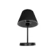 LARA 204-0074 Μοντέρνο Επιτραπέζιο Φωτιστικό Πορτατίφ με Ντουί 1 x E27 AC 220-240V IP20 - Μαύρο - Μ22 x Π22 x Υ35cm