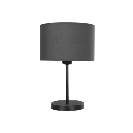 LARA 204-0076 Μοντέρνο Επιτραπέζιο Φωτιστικό Πορτατίφ με Ντουί 1 x E27 AC 220-240V IP20 - Μαύρο - Μ24 x Π24 x Υ36cm