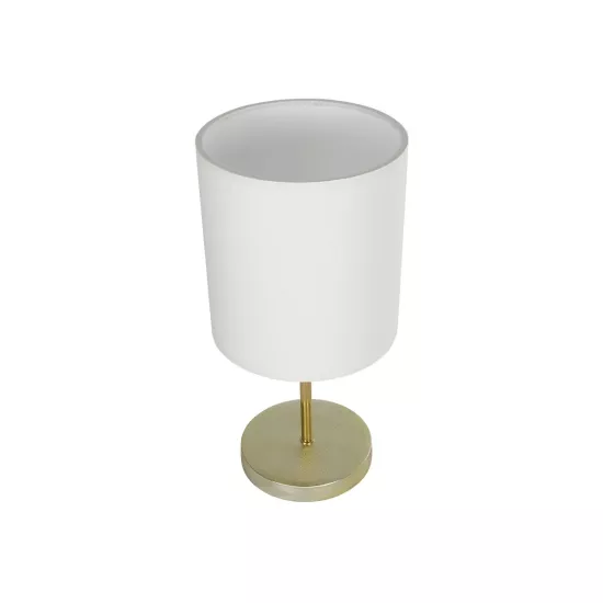 GLOSSY 204-0078 Μοντέρνο Επιτραπέζιο Φωτιστικό Πορτατίφ με Ντουί 1 x E27 AC 220-240V IP20 - Χρυσό & Μπεζ - Μ19 x Π19 x Υ38cm