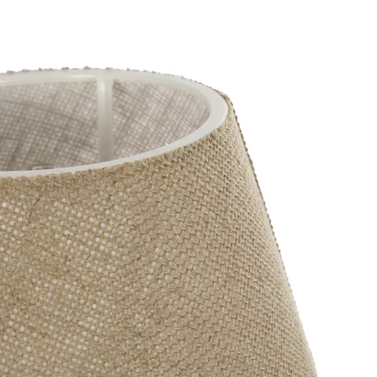 CIA 204-0082 Μοντέρνο Επιτραπέζιο Φωτιστικό Πορτατίφ με Ντουί 1 x E27 AC 220-240V IP20 - Λευκό & Μπεζ - Μ23 x Π23 x Υ31,5cm