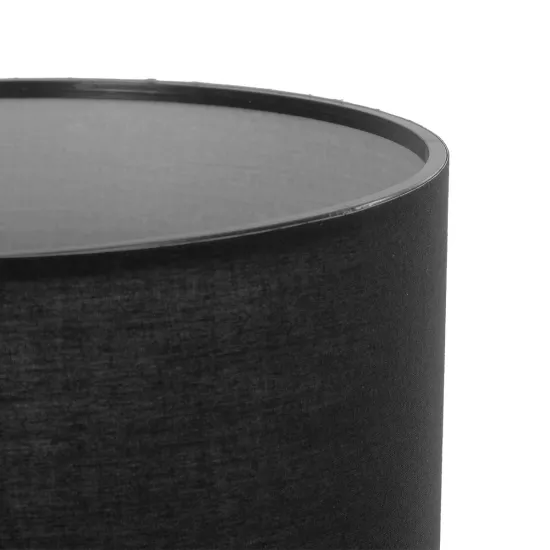 DIAMOND 204-0083 Μοντέρνο Επιτραπέζιο Φωτιστικό Πορτατίφ με Ντουί 1 x E27 AC 220-240V IP20 - Μαύρο - Μ24,5 x Π24,5 x Υ40cm