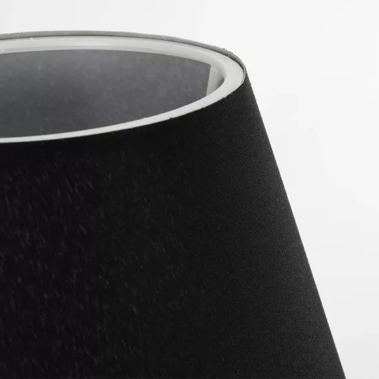 TRIP 204-0086 Μοντέρνο Επιτραπέζιο Φωτιστικό Πορτατίφ με Ντουί 1 x E27 AC 220-240V IP20 - Μαύρο - Μ22 x Π22 x Υ34cm