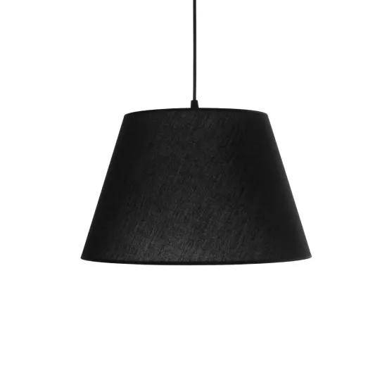 TRIANGLE 204-0088 Μοντέρνο Κρεμαστό Φωτιστικό Οροφής με Ντουί 1 x E27 AC 220-240V IP20 - Μαύρο - Μ35 x Π35 x Υ24cm