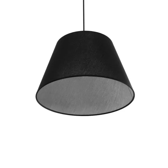 TRIANGLE 204-0088 Μοντέρνο Κρεμαστό Φωτιστικό Οροφής με Ντουί 1 x E27 AC 220-240V IP20 - Μαύρο - Μ35 x Π35 x Υ24cm