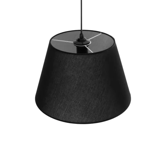 TRIANGLE 204-0088 Μοντέρνο Κρεμαστό Φωτιστικό Οροφής με Ντουί 1 x E27 AC 220-240V IP20 - Μαύρο - Μ35 x Π35 x Υ24cm