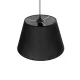 TRIANGLE 204-0088 Μοντέρνο Κρεμαστό Φωτιστικό Οροφής με Ντουί 1 x E27 AC 220-240V IP20 - Μαύρο - Μ35 x Π35 x Υ24cm